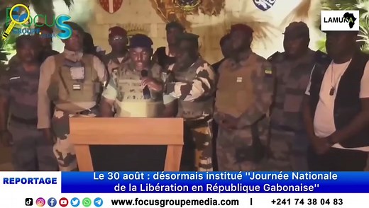 15 shares | Reportage : Le 30 août : désormais institué ''Journée Nationale de la Libération en République Gabonaise'' Comité pour la Transition et la restauration des institutions - CTRI Présidence de la République Gabonaise Ministère de la Jeunesse et des Sports | Focus Africa Média | Facebook