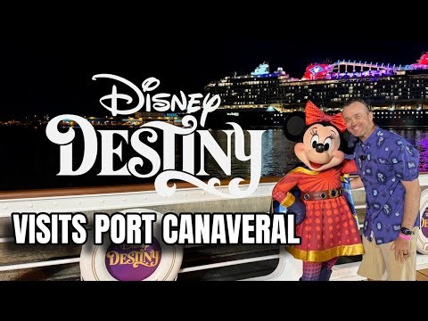 Disney’s NEWEST Cruise Ship Just Showed Up at Port Canaveral