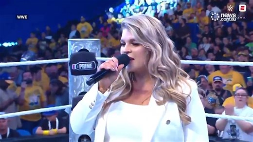 Aussie WWE crowd boos American anthem