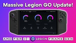 Lenovo Legion Go gets even better with AMD FSR 3.1 and frame generation