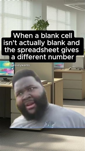 when a blank cell isnt actually blank #excel
