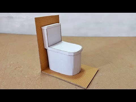 How to make toilet from cardboard