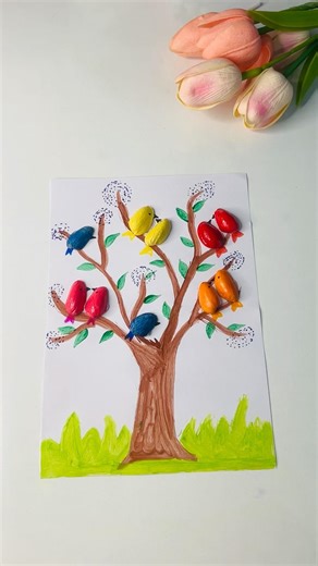 Diy pista shell tree craft | Diy wall decor item #shorts #trending #ytshorts #craft #viralvideo #diy