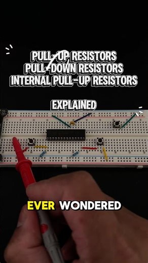 Pull‑Up vs Pull‑Down Resistors Explained in 60 Seconds! (Beginner Friendly) - Tutorial