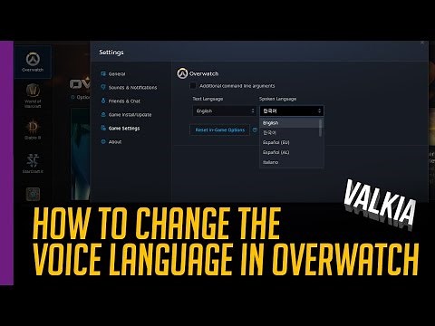 Quick Guide: How to change spoken voice language in Overwatch - EP #12