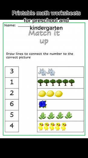 Printable math worksheets for preschool and kindergarten. Available on ETSY @theSTEMlife #printableworksheetsforkids #mathematicsforkids #mathkids #preschoolmathsactivity #preschoolmath