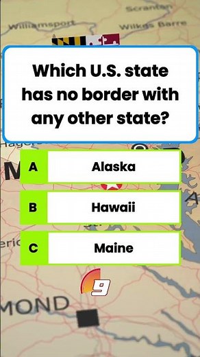 Only 1% Know 🤯 Which U.S. State Has No Border? 🇺🇸 | Hawaii Quiz | USA GK Quiz #USAQuiz #Hawaii