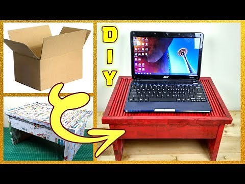 How to Make Laptop Table at Home / DIY Laptop Table with Cardboard / craft ideas