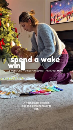 If you’re wondering what to do during your newborn’s wake windows, don’t overthink it 🤍 I just focus on talking, gentle movement, and a little tummy time… super simple! Follow along for more wake window example videos like this one! 🫶🏼 #3weekoldbaby #newborn #newbornwakewindow #motherhood #postpartum