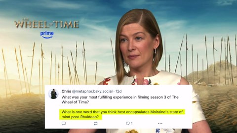 'The Wheel of Time' star Rosamund Pike answers your questions