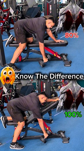 85K views · 357 reactions |  One Arm Dumbbell Row  Perfect exercise to build a thick, strong, and defined back! Place one hand on the bench, pull the dumbbell with the other — keep your elbow close and move with full control  ✳️Hashtag #BackDay #DumbbellRow #GymLife #Strength #FitnessMotivation | Sohel Sheikh | Facebook
