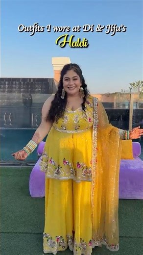 What I Wore at the Jiju & Di’s Wedding Functions! #viraltransition #ytshorts #plussizefits