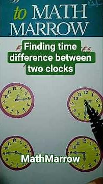 How to find Time difference between two clocks @MathMarrow