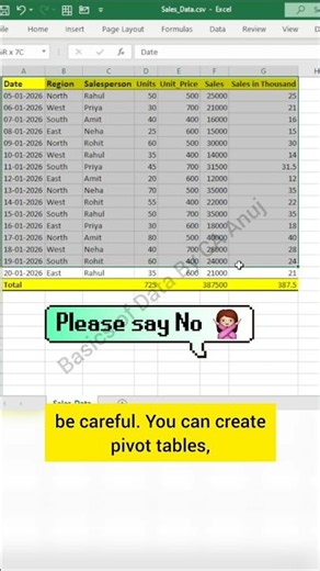 This CSV Mistake Can Cost You Hours #excel #exceltips