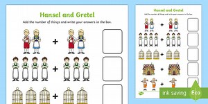 Hansel and Gretel Addition Sheet