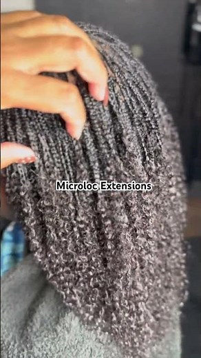 Microloc extensions #microlocstyles #microlocs #microlocjourney