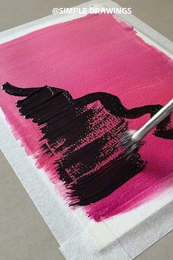 Satisfying Pink Ocean Wave Painting 🌊✨ #painting#acrylicpainting #shors