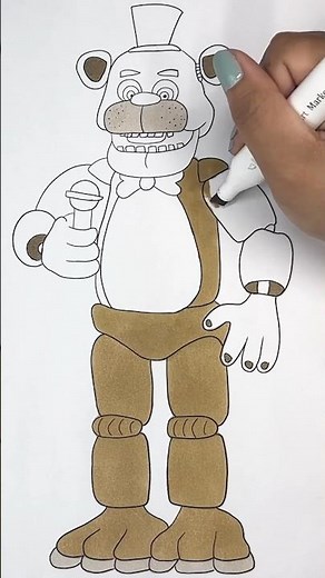 Five Nights at Freddy's - How to COLORING Freddy Fazbear from FNAF