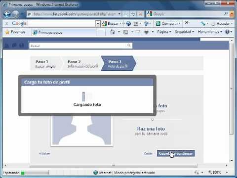 facebook tutorial español crear cuenta en 2 minutos