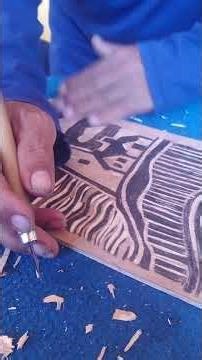 The easy way to carve wood with a woodcut knife correctly