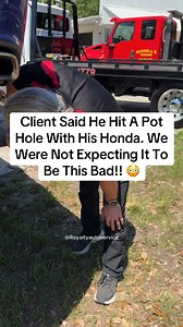 210K views · 2.5K reactions | Honda pothole damage: unexpected repair insights. Wish we could’ve seen this pot hole… #mechanic #honda #fyp #foryou #automotive #viral #DIY #cartok | Sherwood Cooke | Facebook