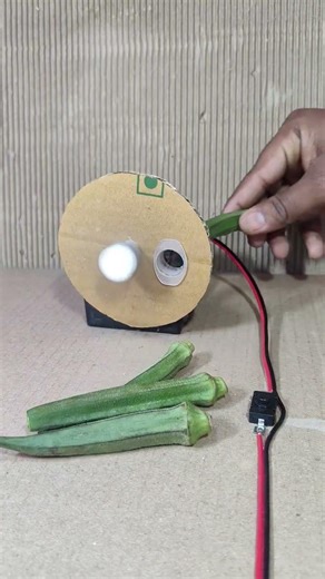 सुपर फास्ट भिंडी 🥒 कटिंग मशीन छोटे छोटे हिसो में काटी 🥒 dc motar new project