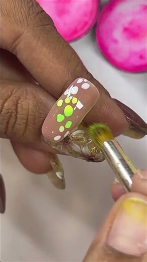 pigments powder nail art tutorial #pigmentpowder #neonail #ytvideo #ytshorts