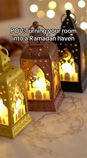 Ramadan vibes loading…Create a warm and peaceful atmosphere with these LED lanterns#ramadan2026 #ramadandecor #cozyvibes #eidgift #ramadanditiktokshopping