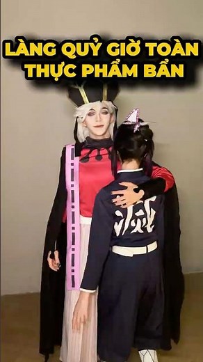 Sếp Muzan cứu cái bụng của em với😭 #cosplay #shorts #minnacosplay