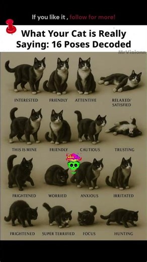 16 Cat Poses Explained 🐱
