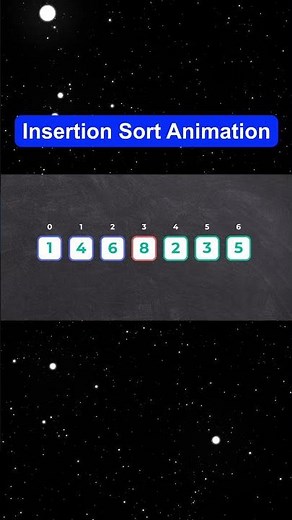 Insertion Sort Animation #insertionsort #algorithms #programming