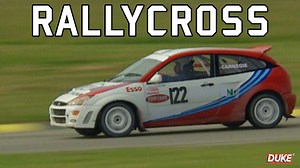 The Official British Rallycross review 2001 features a host of top drivers like Dermot Carnegie (Ford Focus), Pat Doran (Ford RS200), John McCluskey (Peugeot 306) and Andy Grant (Ford Escort) plus Dave Ward (Vauxhall Corsa), Greg Rose, Pat Flynn and Steve Cooke. Features highlights from every round, on-board footage plus essential insights and info. https://www.dukevideo.com/prd4854DA/British-Rallycross-Championship-Review-2001-Duke-Archive-DVD In this horsepower heavy clip, we're at Anglesey ci