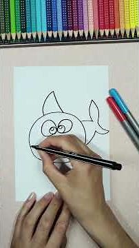 🦈 How to draw a shark easily 🦈 | Drawing for kids