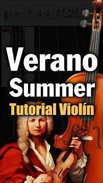 Verano | Summer de Vivaldi, aprendelo a tocar fácil 💪🎻 #violin #tutorial #vivaldi #summer #storm