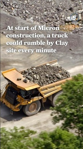 A truck could rumble by every minute when Micron Technology starts construction