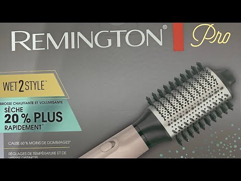 Remington Wet2style Oval Dryer & Volumizing Hair Brush unboxing Review vs Hair Sensation Pro Heat