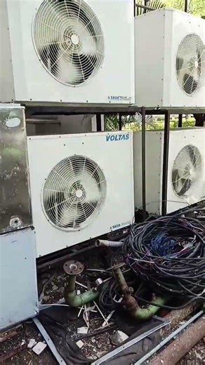 Voltas ductable outdoor unit work # #airconditioning #shortvideo #viralvideo #trending #electrical