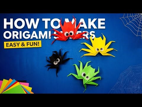 🕷️ Easy Origami Spider | Step-by-Step Paper Craft