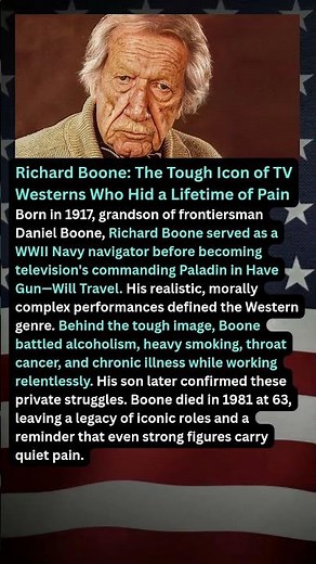 Richard Boone: The Tough Icon of TV Westerns Who Hid a Lifetime of Pain