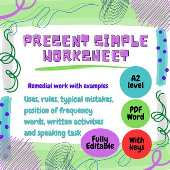 Present Simple – Grammar Rules, Common Mistakes & Practice (A2 ESL/EFL)