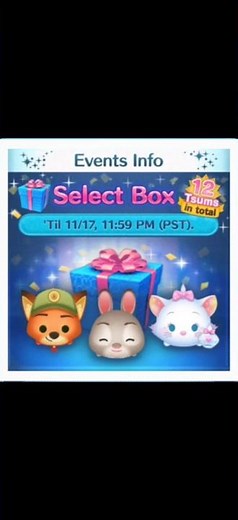 Special Events - Select Box Until Nov 17 2025 - Line Disney Tsum Tsum