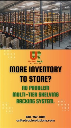 Maximize Your Storage Space with Multi-Tier Racking Systems! #WarehouseStorage #racking #Storage