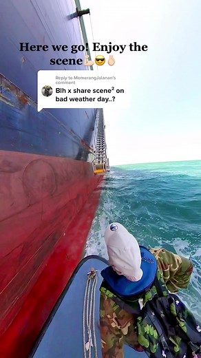 Replying to @MemerangJalanan Swell 2.0 Meter above & 30Knot Wind Gust!🫠#struggleisreal #badweather #mylifeatsea #dutyonboard #workwithpassion #oceanlady #oceanvibes #oceanlife #xyzbca #insta360 #fypシ #oceanlife #beealynn