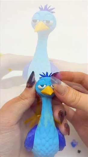 Bird Blue 3D Model in Vector #shrots