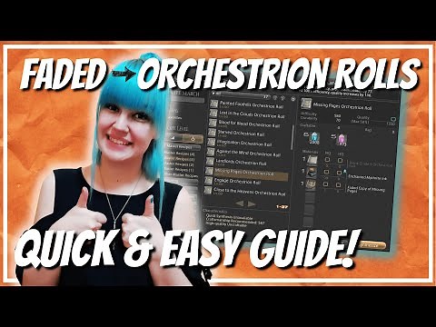 Turn your FADED into ORCHESTRION ROLLS in less than a minute!
