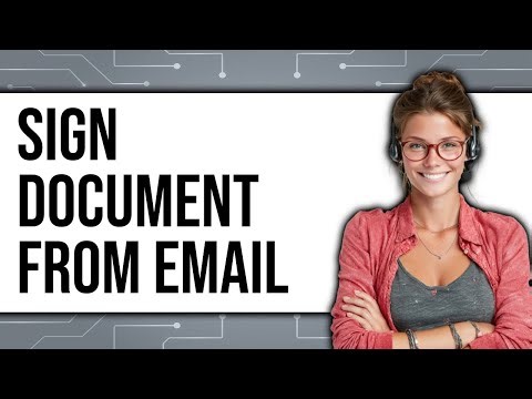 How To Sign Document From Email
