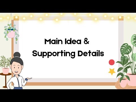 Main Idea and Supporting Details | English | Reading | Elementary | Second Grade | Third Grade