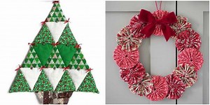 Enfeites de Natal em Patchwork com Moldes - Como fazer em casa