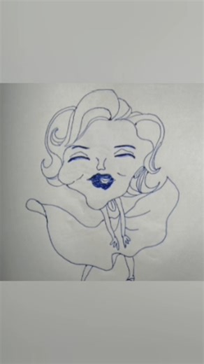 🥰😆😁How to draw lady cartoon#drawing#shorts#cartoondrawing