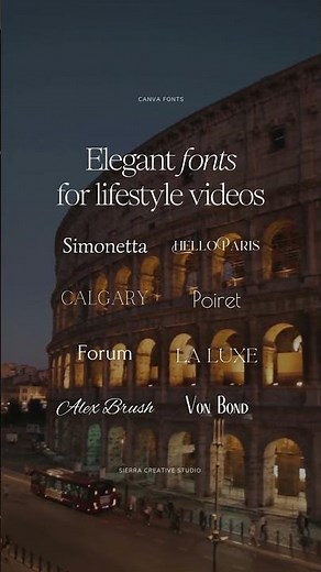 These 8 Canva fonts will make your aesthetic videos stand out!